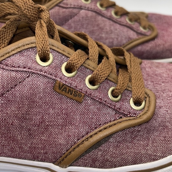 Vans Atwood Twill Red Size 8 - Picture 3 of 7